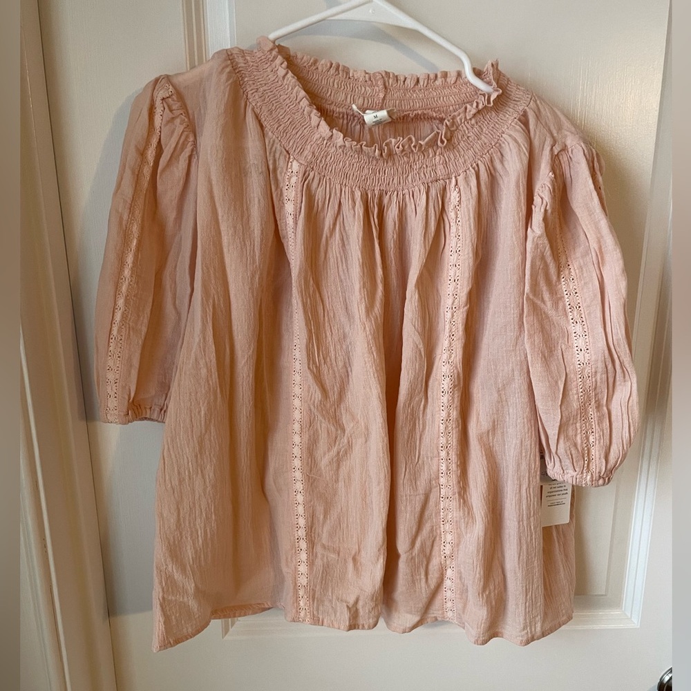 Nordstrom Pink Light Blouse- NWT